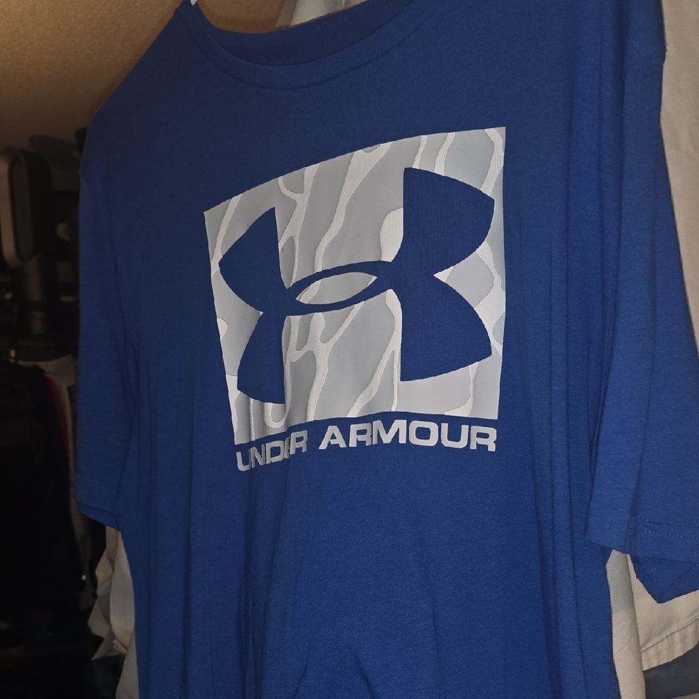 Under Armour Royal Blue Short-Sleeve Logo Tee